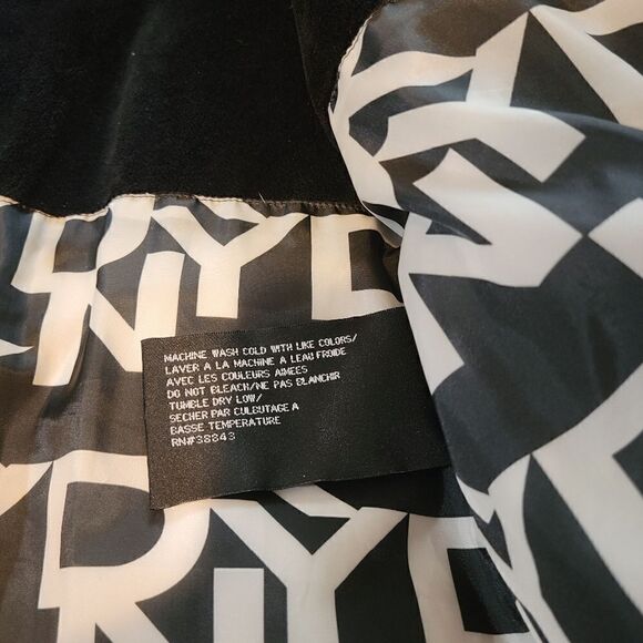 DKNY puffer trench coat women's large - Picture 6 of 11